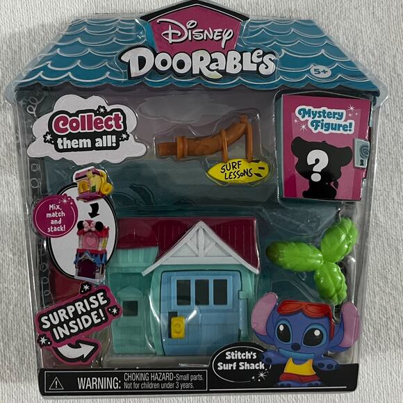 Disney Doorables Mini Playset Stitch's Surf Shack w/ Mystery Figure - Picture 1 of 3